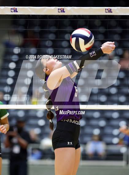Thumbnail 2 in Neches vs. Harrold (UIL 1A Volleyball Final) photogallery.