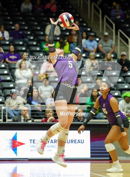 Thumbnail 3 in Neches vs. Harrold (UIL 1A Volleyball Final) photogallery.