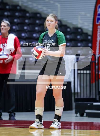 Thumbnail 2 in Neches vs. Harrold (UIL 1A Volleyball Final) photogallery.