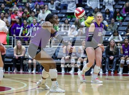 Thumbnail 3 in Neches vs. Harrold (UIL 1A Volleyball Final) photogallery.