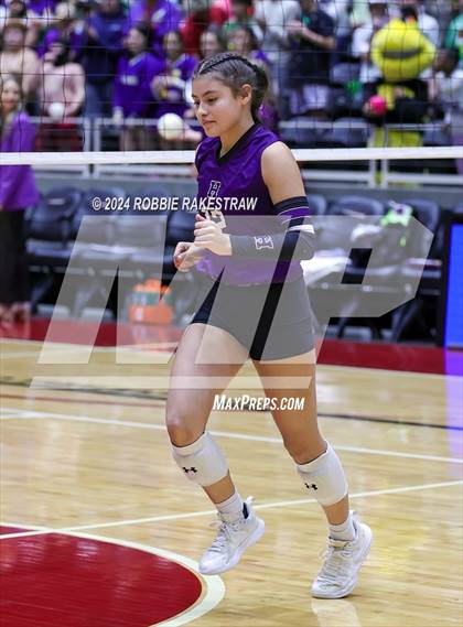 Thumbnail 2 in Neches vs. Harrold (UIL 1A Volleyball Final) photogallery.