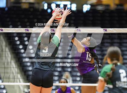 Thumbnail 2 in Neches vs. Harrold (UIL 1A Volleyball Final) photogallery.