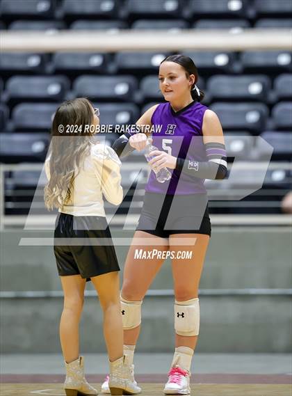 Thumbnail 2 in Neches vs. Harrold (UIL 1A Volleyball Final) photogallery.