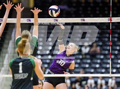 Thumbnail 2 in Neches vs. Harrold (UIL 1A Volleyball Final) photogallery.