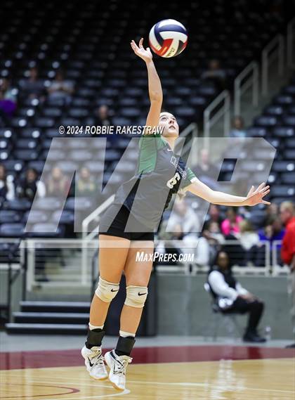 Thumbnail 3 in Neches vs. Harrold (UIL 1A Volleyball Final) photogallery.