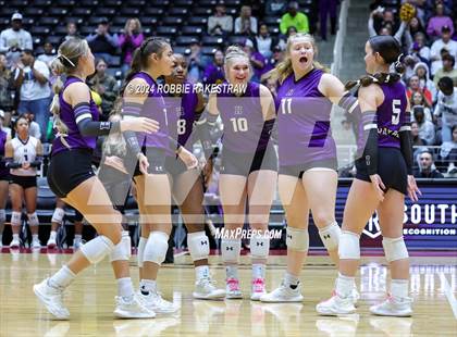 Thumbnail 3 in Neches vs. Harrold (UIL 1A Volleyball Final) photogallery.