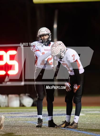 Thumbnail 2 in Morrisville-Eaton vs Pembroke (NYSPHSAA Regional Final 8-Man) photogallery.