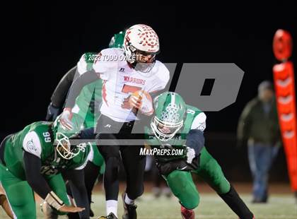 Thumbnail 2 in Morrisville-Eaton vs Pembroke (NYSPHSAA Regional Final 8-Man) photogallery.