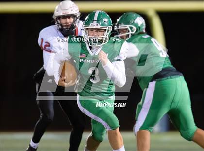 Thumbnail 1 in Morrisville-Eaton vs Pembroke (NYSPHSAA Regional Final 8-Man) photogallery.