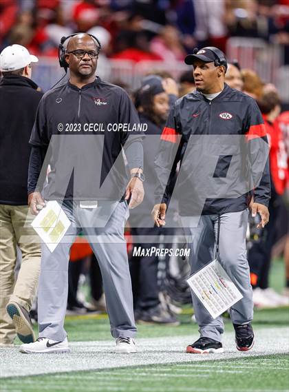 Thumbnail 2 in Thomas County Central vs. Woodward Academy (GHSA 6A Championship) photogallery.