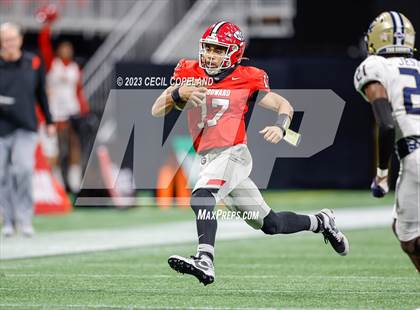 Thumbnail 2 in Thomas County Central vs. Woodward Academy (GHSA 6A Championship) photogallery.