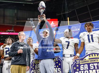 Thumbnail 2 in Thomas County Central vs. Woodward Academy (GHSA 6A Championship) photogallery.