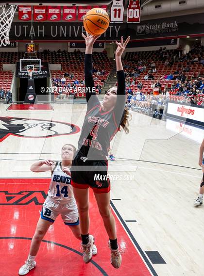 Thumbnail 2 in Beaver vs. South Sevier (UHSAA 2A Quarterfinal) photogallery.