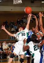 Inglewood's Renee Golliday (30) goes up for a rebound. 