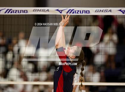 Thumbnail 2 in Mount Pisgah Christian vs. Hebron Christian (GHSA 1A Private State Finals) photogallery.