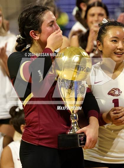 Thumbnail 1 in Mount Pisgah Christian vs. Hebron Christian (GHSA 1A Private State Finals) photogallery.