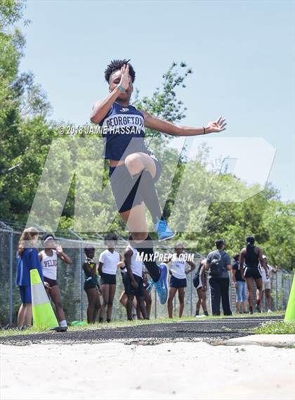 Thumbnail 1 in SCHSL Class AAA Lowcountry Championship (Girls, Long Jump & Pole Vault) photogallery.