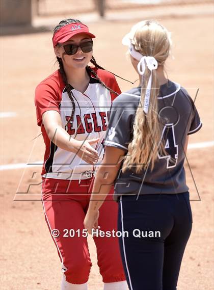 Thumbnail 3 in Academy of Careers & Exploration vs. Rolling Hills Prep (CIF SS D7 Final) photogallery.