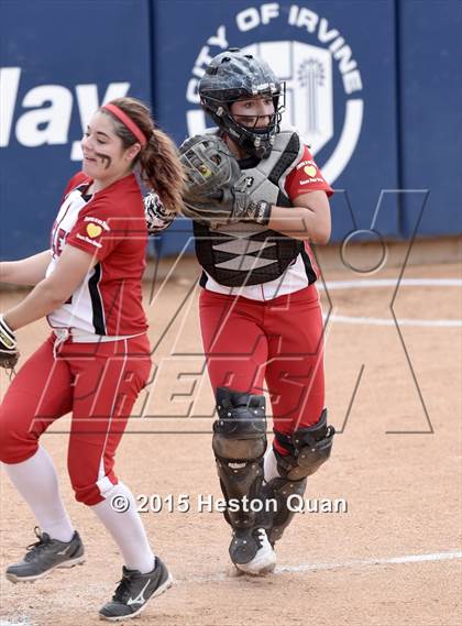 Thumbnail 2 in Academy of Careers & Exploration vs. Rolling Hills Prep (CIF SS D7 Final) photogallery.