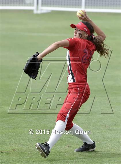Thumbnail 3 in Academy of Careers & Exploration vs. Rolling Hills Prep (CIF SS D7 Final) photogallery.