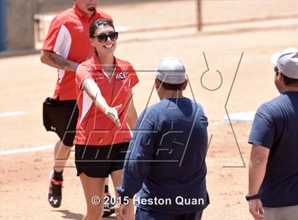 Thumbnail 1 in Academy of Careers & Exploration vs. Rolling Hills Prep (CIF SS D7 Final) photogallery.