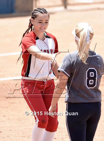 Thumbnail 2 in Academy of Careers & Exploration vs. Rolling Hills Prep (CIF SS D7 Final) photogallery.