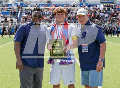 Thumbnail 2 in Vandegrift vs. Mesquite (UIL 6A Soccer Division II Final Medal Ceremony) photogallery.