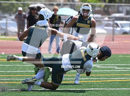 Thumbnail 1 in St. John Bosco vs. Edison (Battle At The Beach) photogallery.
