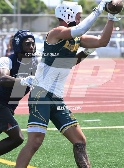 Thumbnail 3 in St. John Bosco vs. Edison (Battle At The Beach) photogallery.
