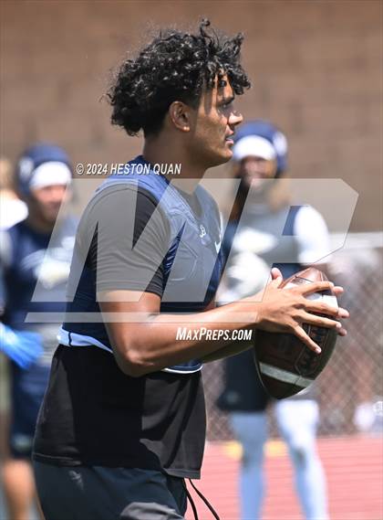 Thumbnail 1 in St. John Bosco vs. Edison (Battle At The Beach) photogallery.