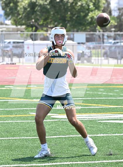 Thumbnail 1 in St. John Bosco vs. Edison (Battle At The Beach) photogallery.
