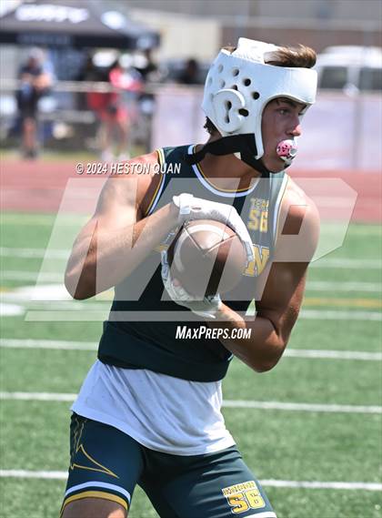 Thumbnail 1 in St. John Bosco vs. Edison (Battle At The Beach) photogallery.