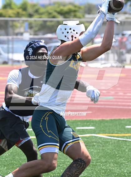 Thumbnail 1 in St. John Bosco vs. Edison (Battle At The Beach) photogallery.