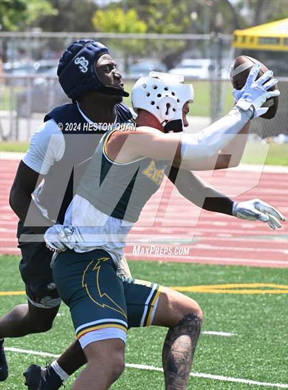 Thumbnail 2 in St. John Bosco vs. Edison (Battle At The Beach) photogallery.