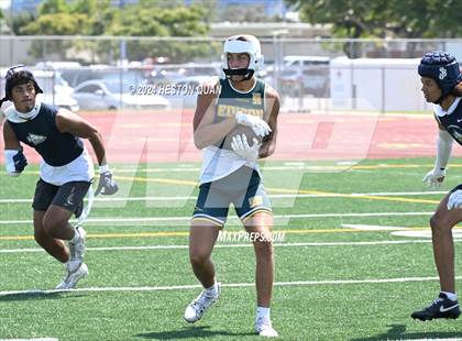 Thumbnail 1 in St. John Bosco vs. Edison (Battle At The Beach) photogallery.