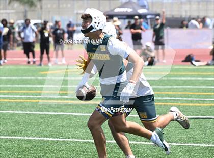 Thumbnail 2 in St. John Bosco vs. Edison (Battle At The Beach) photogallery.