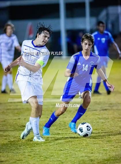 Thumbnail 1 in Village Christian Academy vs Fayetteville Christian (SAC Tournament Final) photogallery.