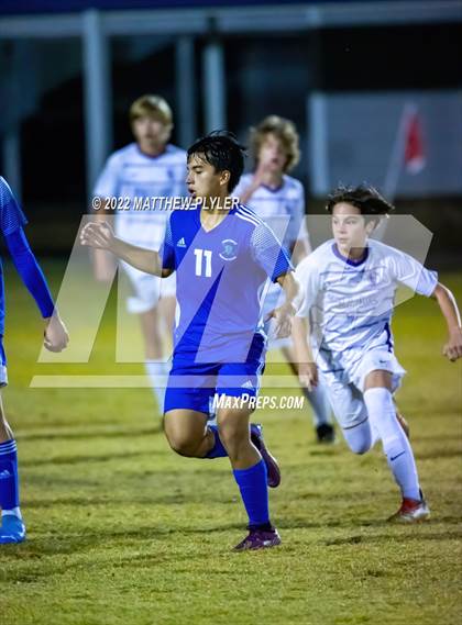 Thumbnail 2 in Village Christian Academy vs Fayetteville Christian (SAC Tournament Final) photogallery.