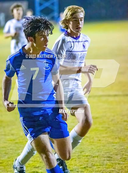 Thumbnail 2 in Village Christian Academy vs Fayetteville Christian (SAC Tournament Final) photogallery.