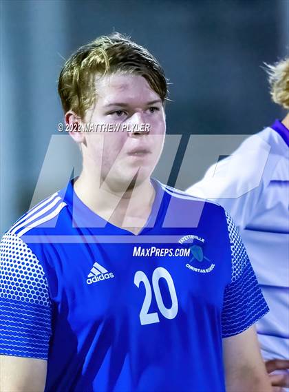 Thumbnail 2 in Village Christian Academy vs Fayetteville Christian (SAC Tournament Final) photogallery.
