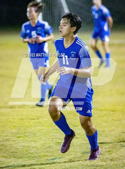 Thumbnail 2 in Village Christian Academy vs Fayetteville Christian (SAC Tournament Final) photogallery.
