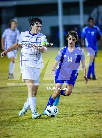 Thumbnail 3 in Village Christian Academy vs Fayetteville Christian (SAC Tournament Final) photogallery.