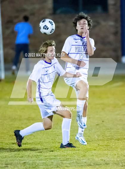 Thumbnail 2 in Village Christian Academy vs Fayetteville Christian (SAC Tournament Final) photogallery.