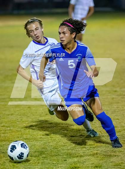 Thumbnail 3 in Village Christian Academy vs Fayetteville Christian (SAC Tournament Final) photogallery.