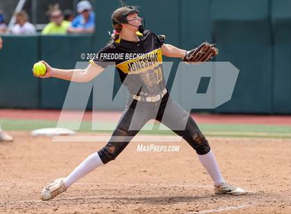 Thumbnail 1 in Slocum @ Jonesboro (UIL 1A Softball Semifinal) photogallery.