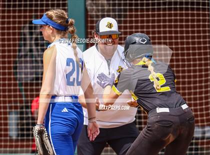 Thumbnail 1 in Slocum @ Jonesboro (UIL 1A Softball Semifinal) photogallery.