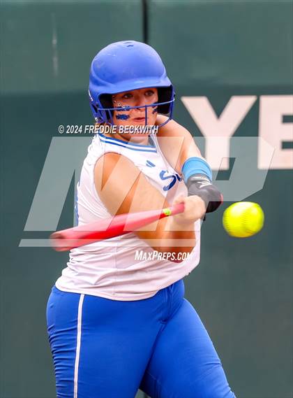 Thumbnail 1 in Slocum @ Jonesboro (UIL 1A Softball Semifinal) photogallery.