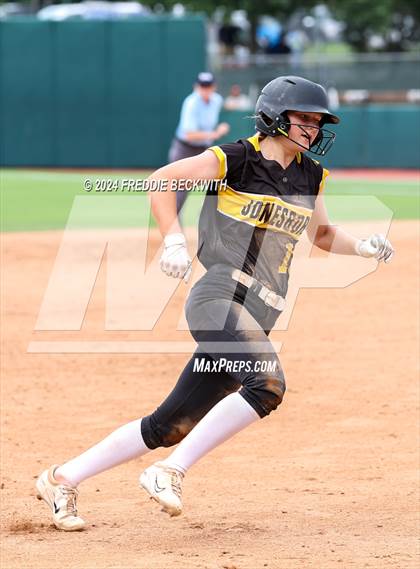 Thumbnail 1 in Slocum @ Jonesboro (UIL 1A Softball Semifinal) photogallery.
