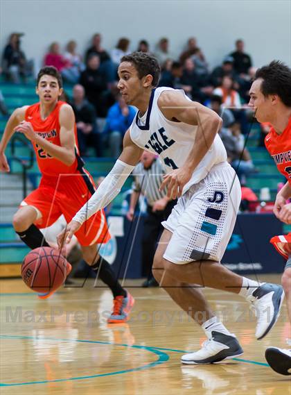 Thumbnail 2 in Juan Diego Catholic vs. Timpview (Riverton Holiday Tournament) photogallery.