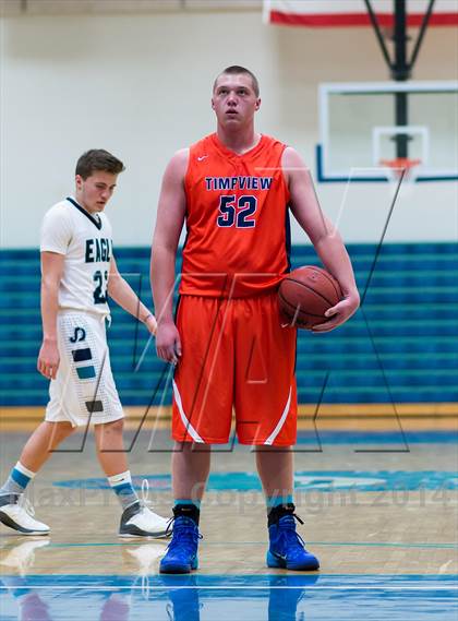 Thumbnail 2 in Juan Diego Catholic vs. Timpview (Riverton Holiday Tournament) photogallery.